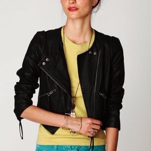 Free People Vegan Leather Jacket